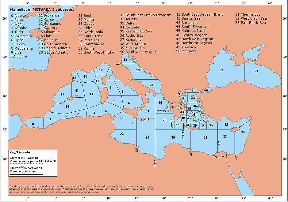 carte zones meteo