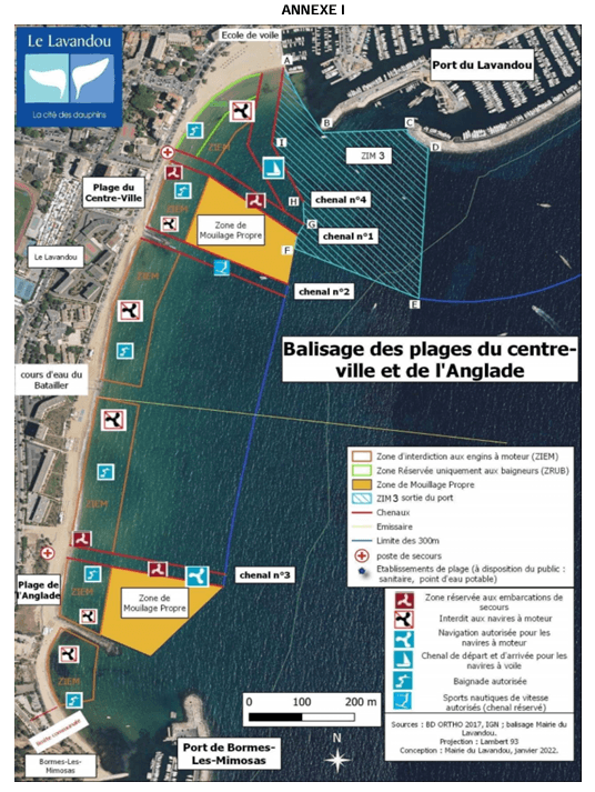 Le lavandou A1 mouillage langlade