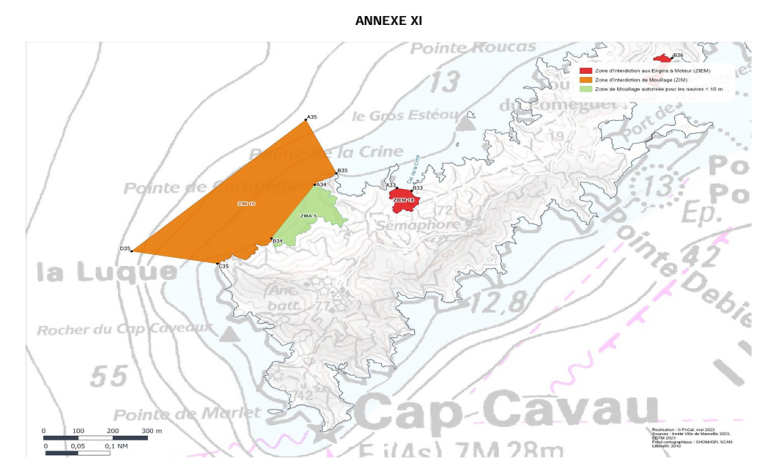 marseille mouillage A11 frioul sud ouest