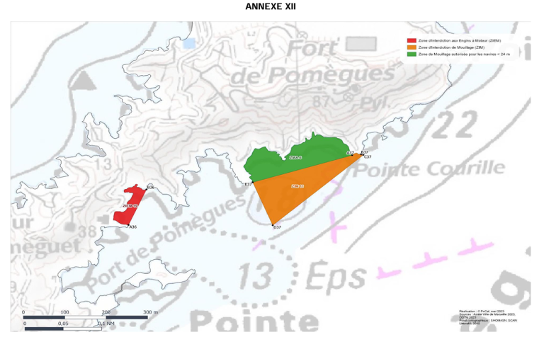 marseille mouillage A12 frioul sud est