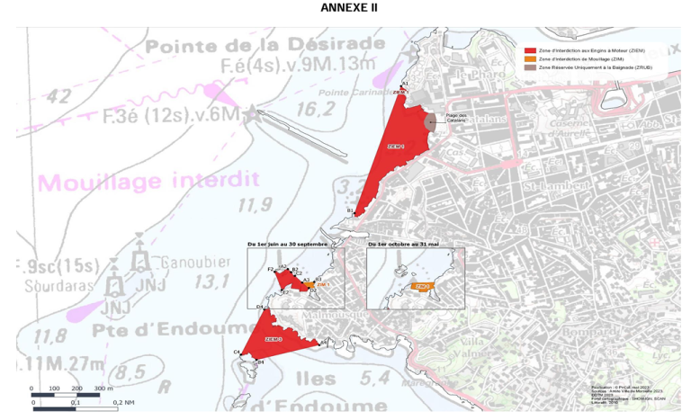 marseille mouillage A2 endoume