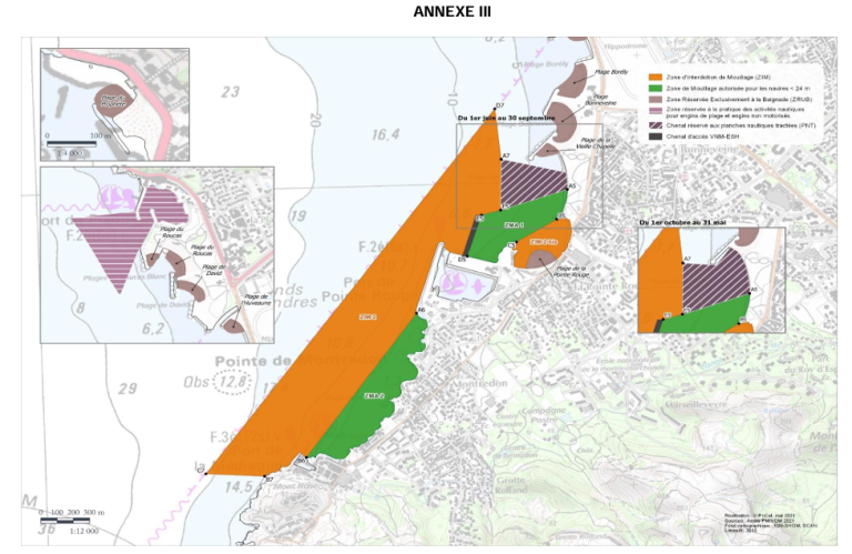 marseille mouillage A3 pointe rouge