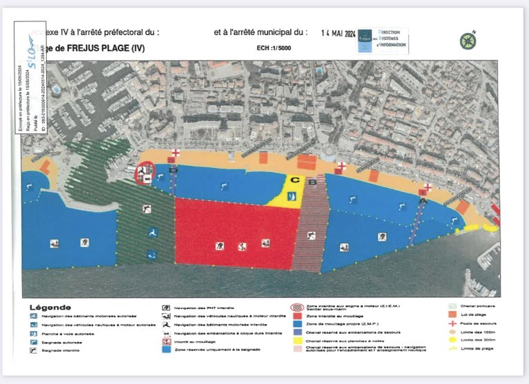 Mouillage Frejus A3 frejus plage