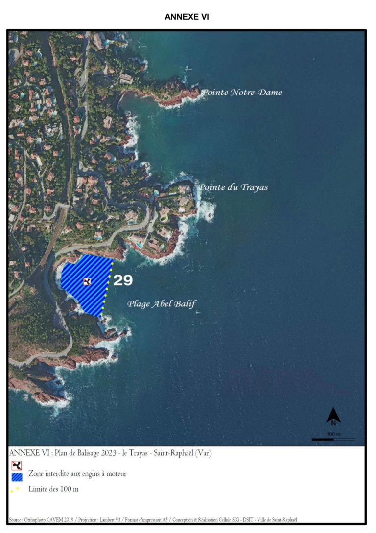 Mouillage Saint Raphaël A6 Le Trayas