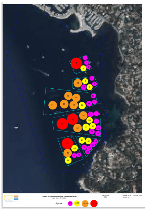 mouillage golfe juan port du crouton